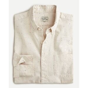 J.Crew Men's Slim lightweight neppy chambray‎ shirt Size XL  100% Cotton
